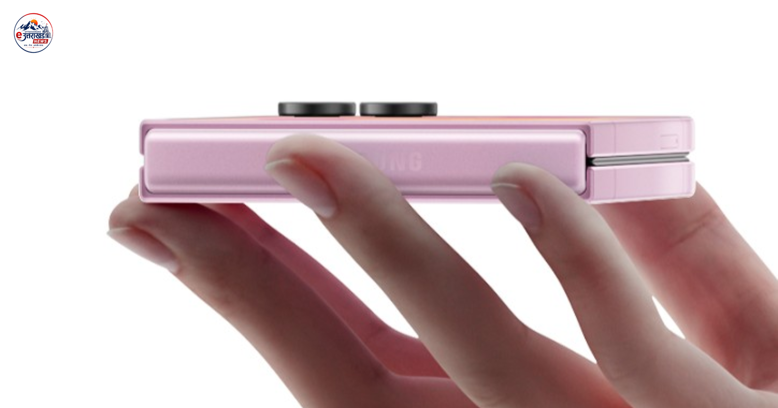 Galaxy Z Flip8 Close-up of the side profile/hinge.